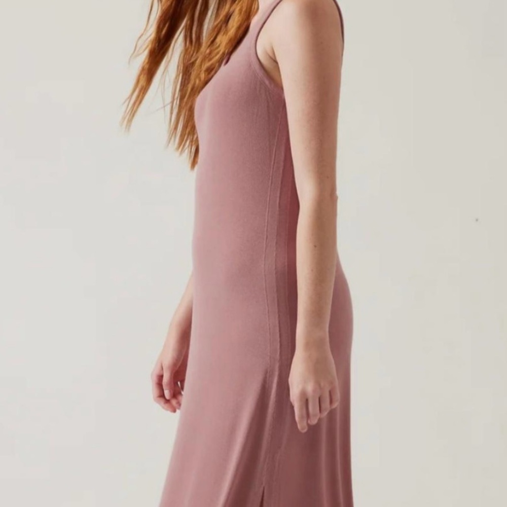 Athleta Well Rested Ribbed Sleep Tank Maxi Dress